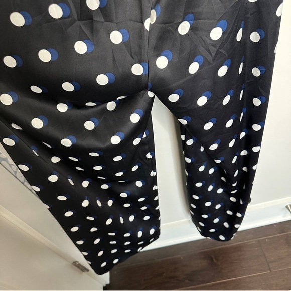 New Victoria’s Secret Black‎ Polka Dot Wide Leg Jumpsuit Size Small  Lounge Sexy - Picture 11 of 11
